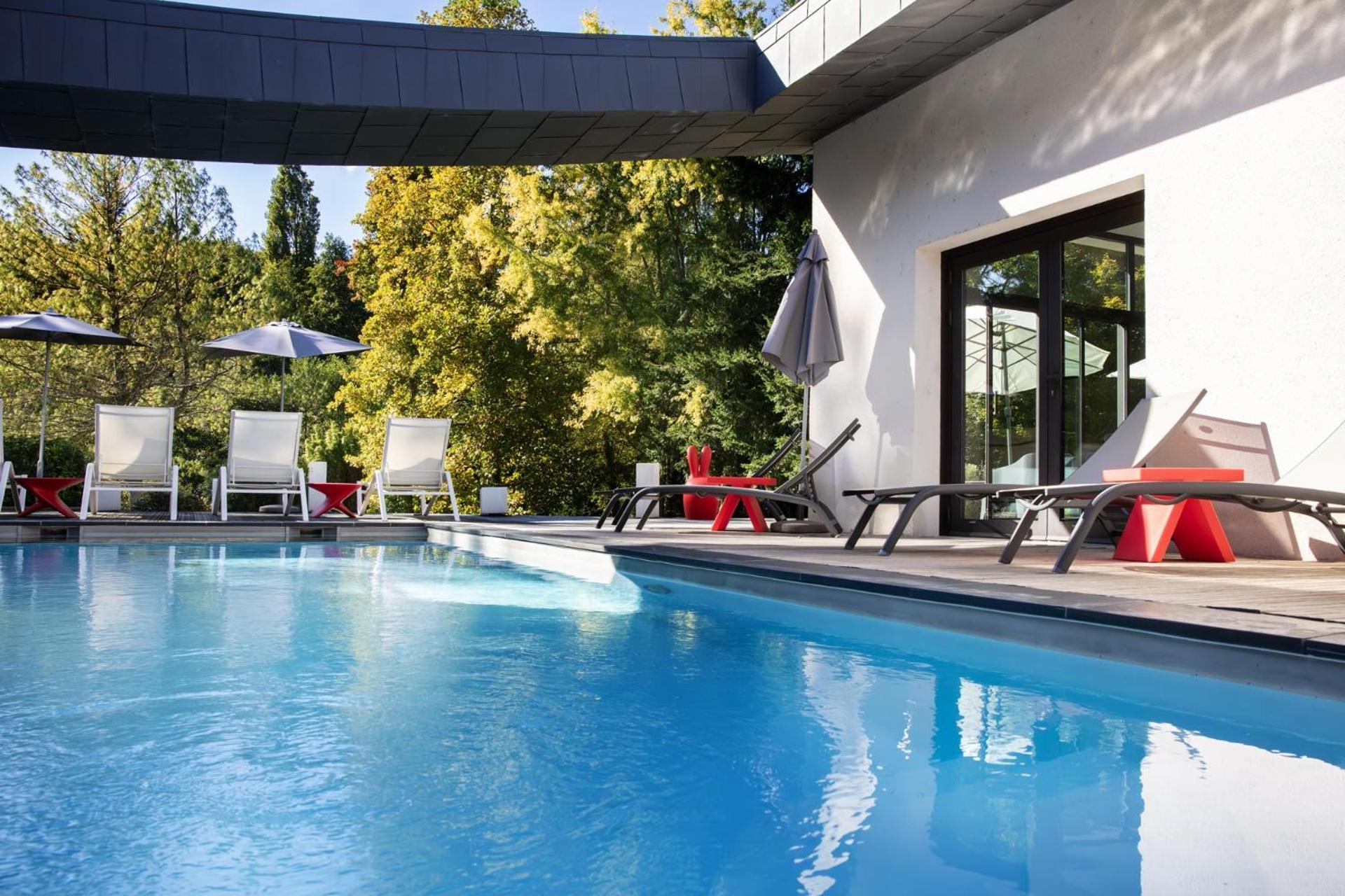 L'Aubiniere Hotel Restaurant & Spa Saint-Ouen-les-Vignes Buitenkant foto