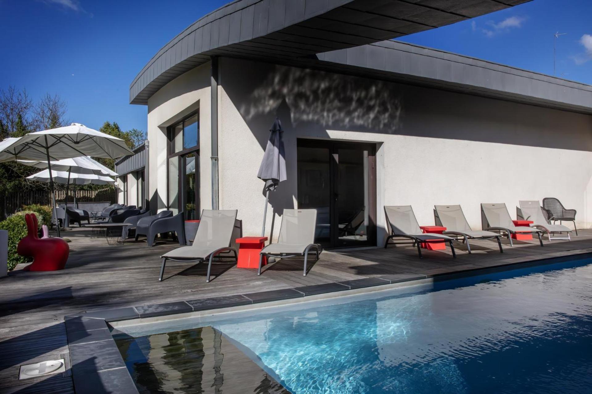 L'Aubiniere Hotel Restaurant & Spa Saint-Ouen-les-Vignes Buitenkant foto